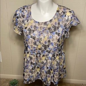 LUCKY BRAND floral high/low top!